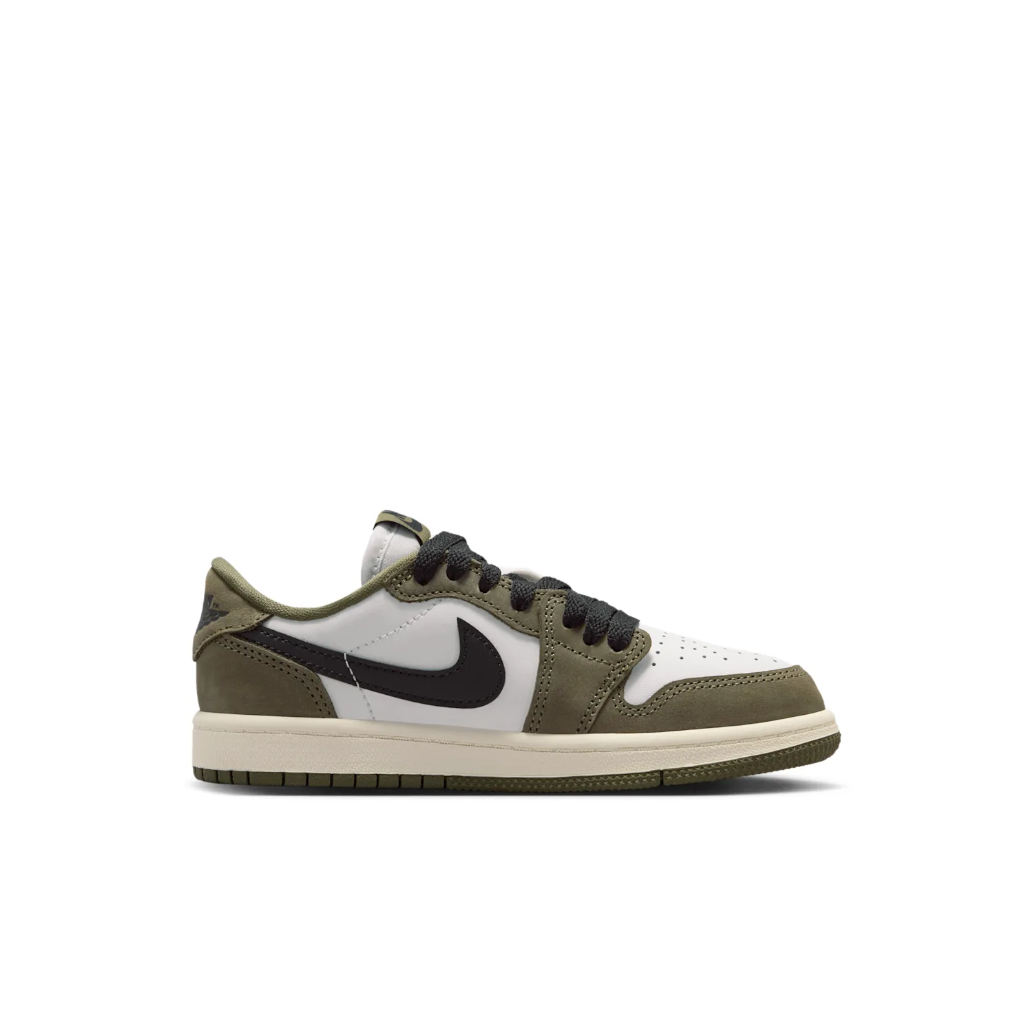 Air Jordan 1 Retro Low "Medium Olive and Summit White" image 3