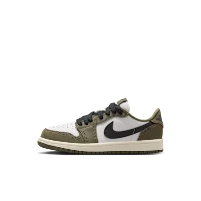 Air Jordan 1 Retro Low "Medium Olive and Summit White"