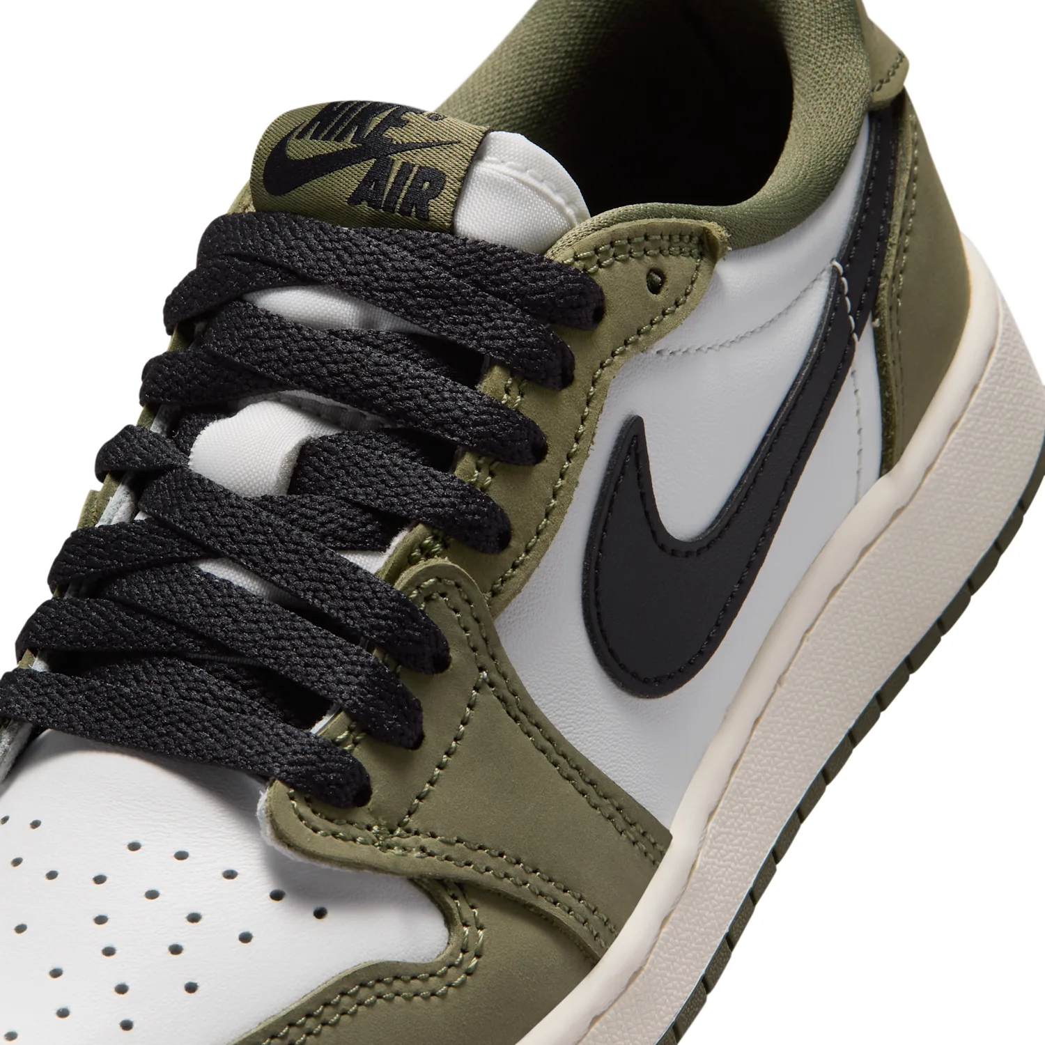 Air Jordan 1 Retro Low "Medium Olive and Summit White" image 8