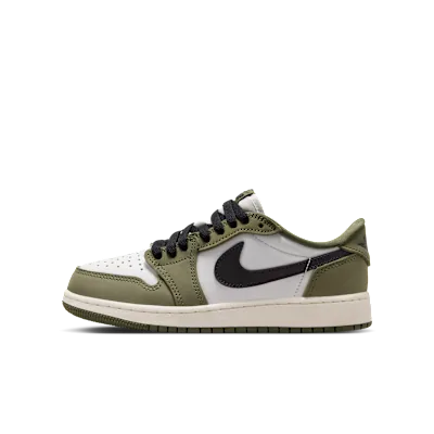 Air Jordan 1 Retro Low "Medium Olive and Summit White"