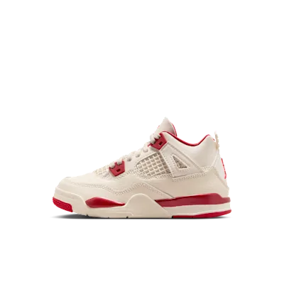 Jordan 4 Retro "Pale Ivory and Tough Red"