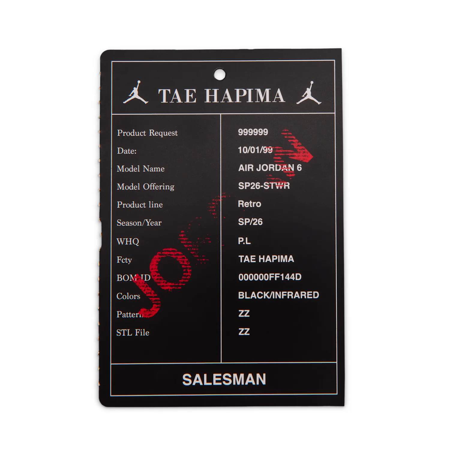 Air Jordan 6 Retro "Infrared Salesman" image 12