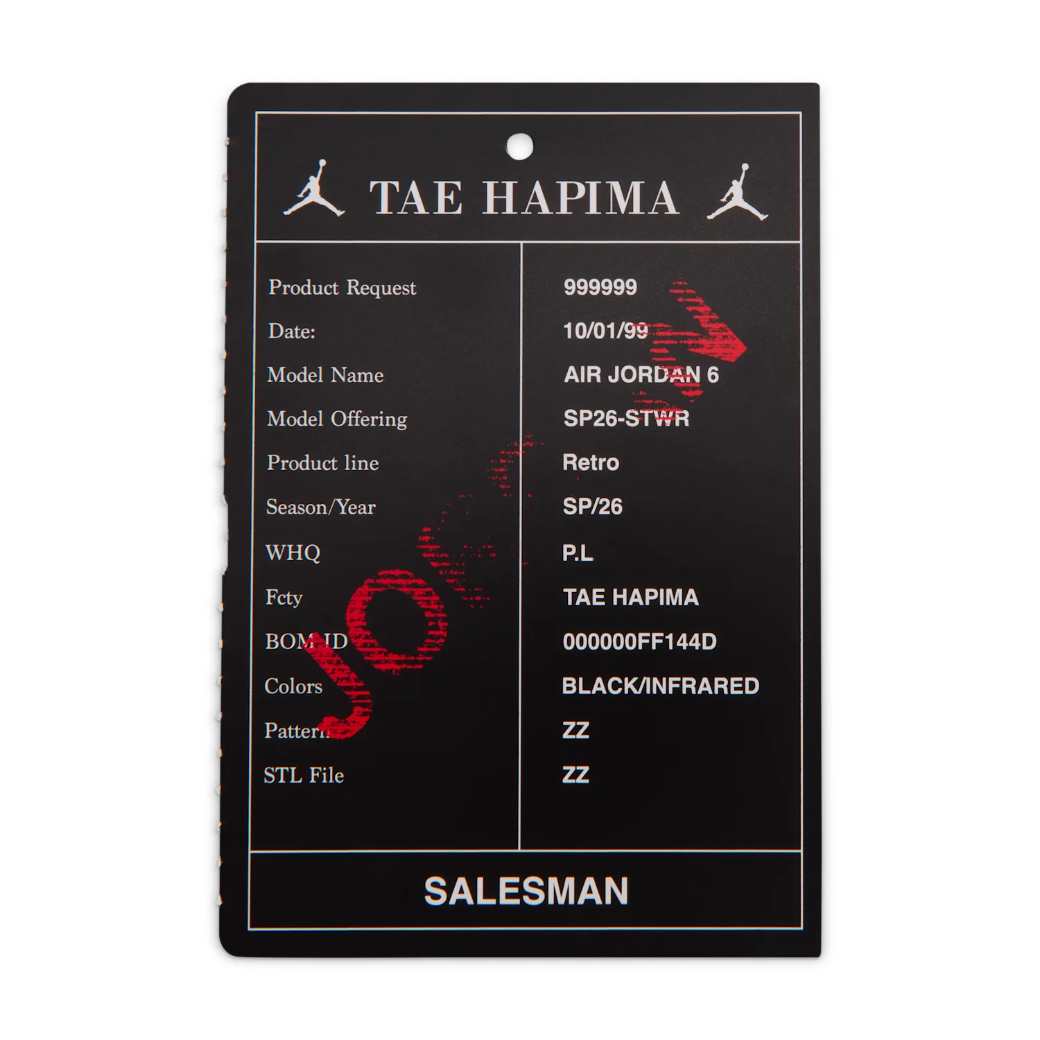 Jordan 6 Retro "Infrared Salesman" image 11