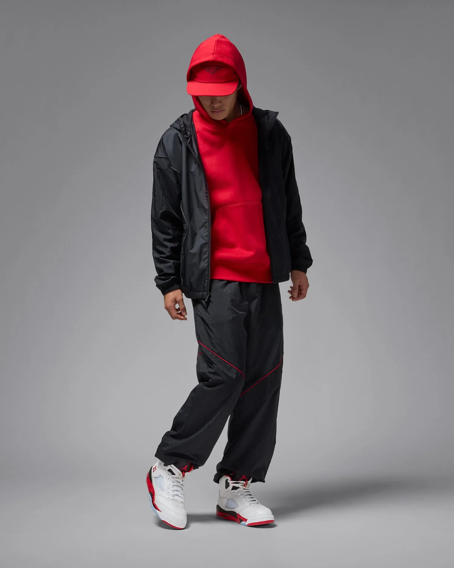 Air Jordan 5 Retro "Fire Red Black Tongue" image 3