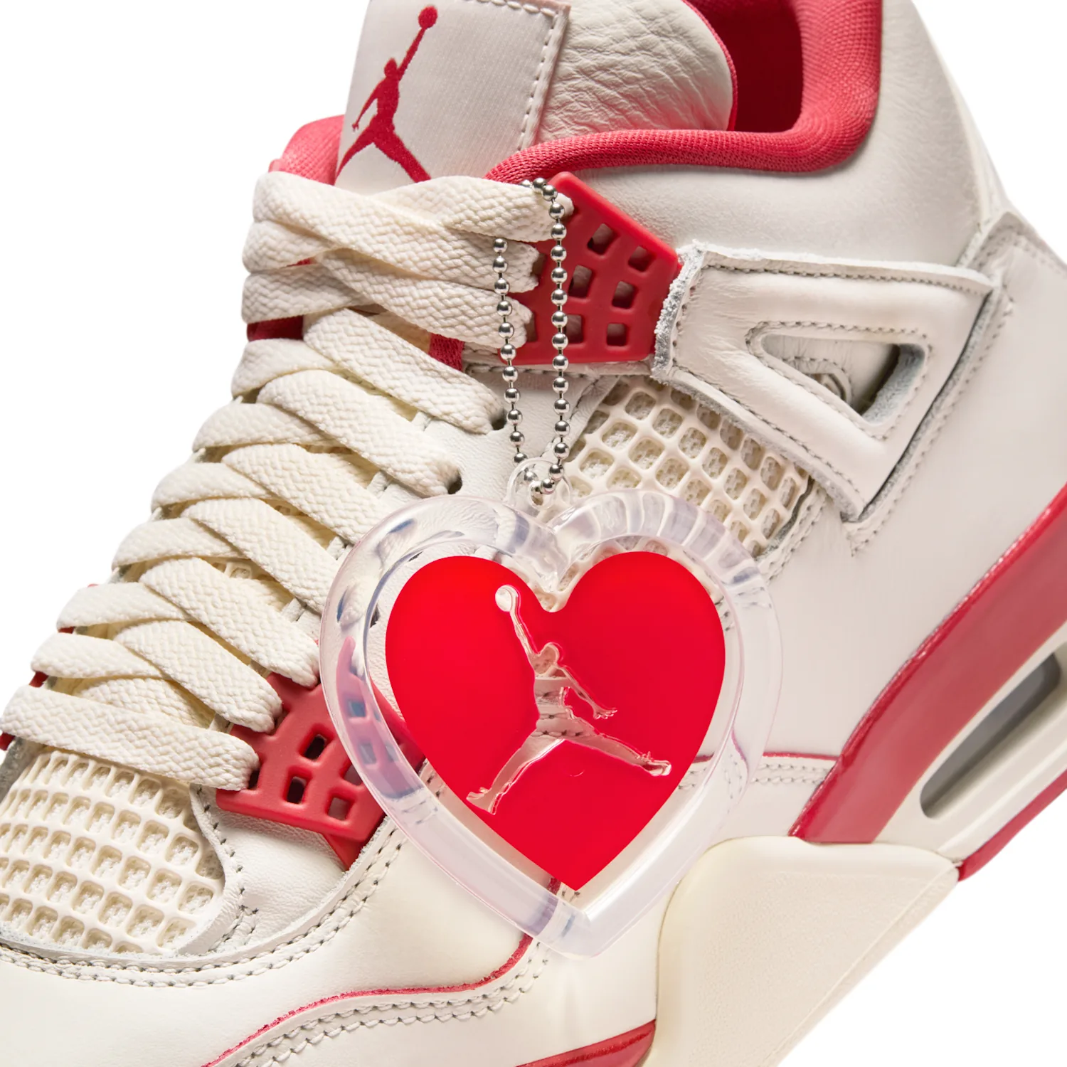 Air Jordan 4 Retro "Pale Ivory and Tough Red" image 3