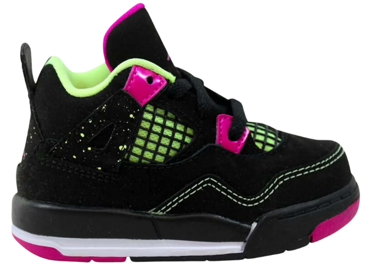 Air Jordan 4 Retro Fuchsia Lime Black (TD)