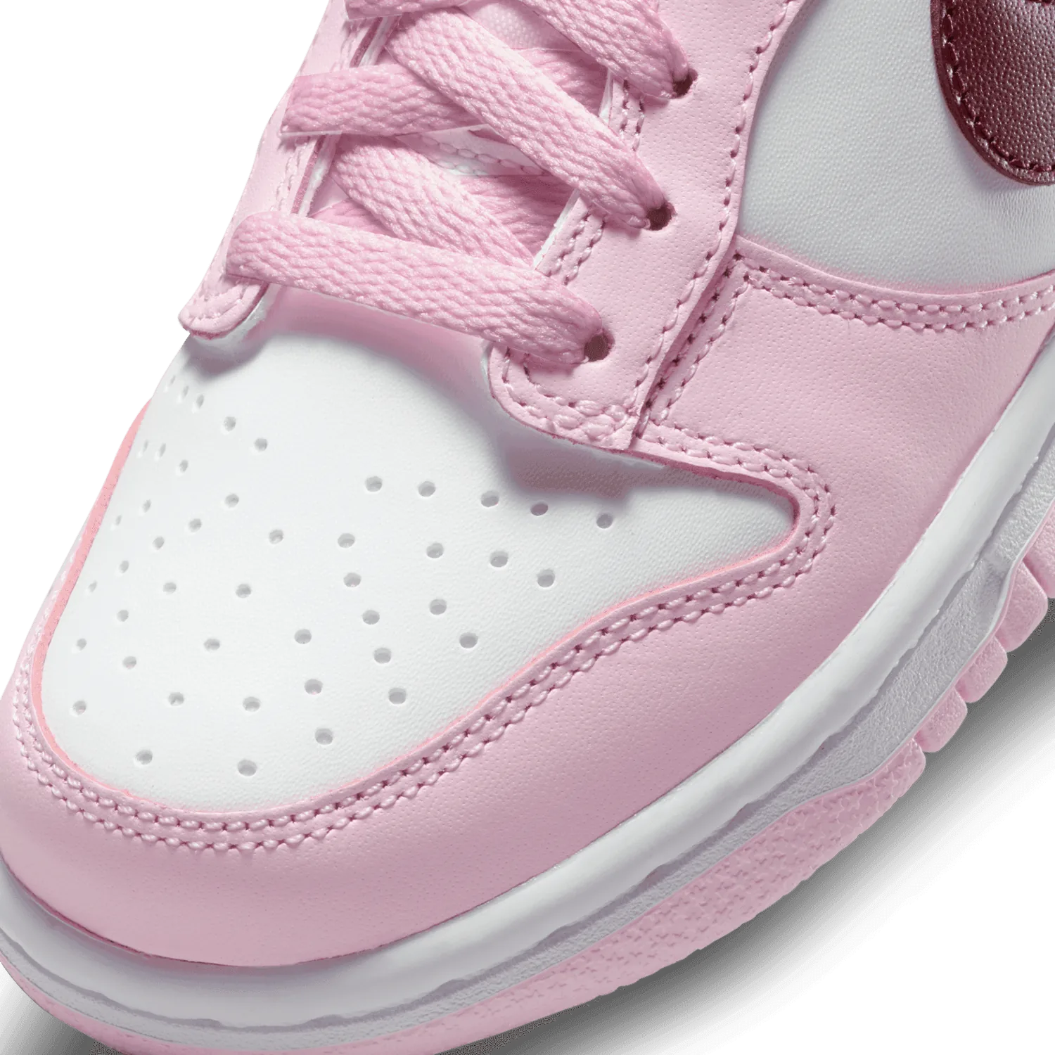Nike Dunk Low Pink Foam/Dark Beetroot GS image 6