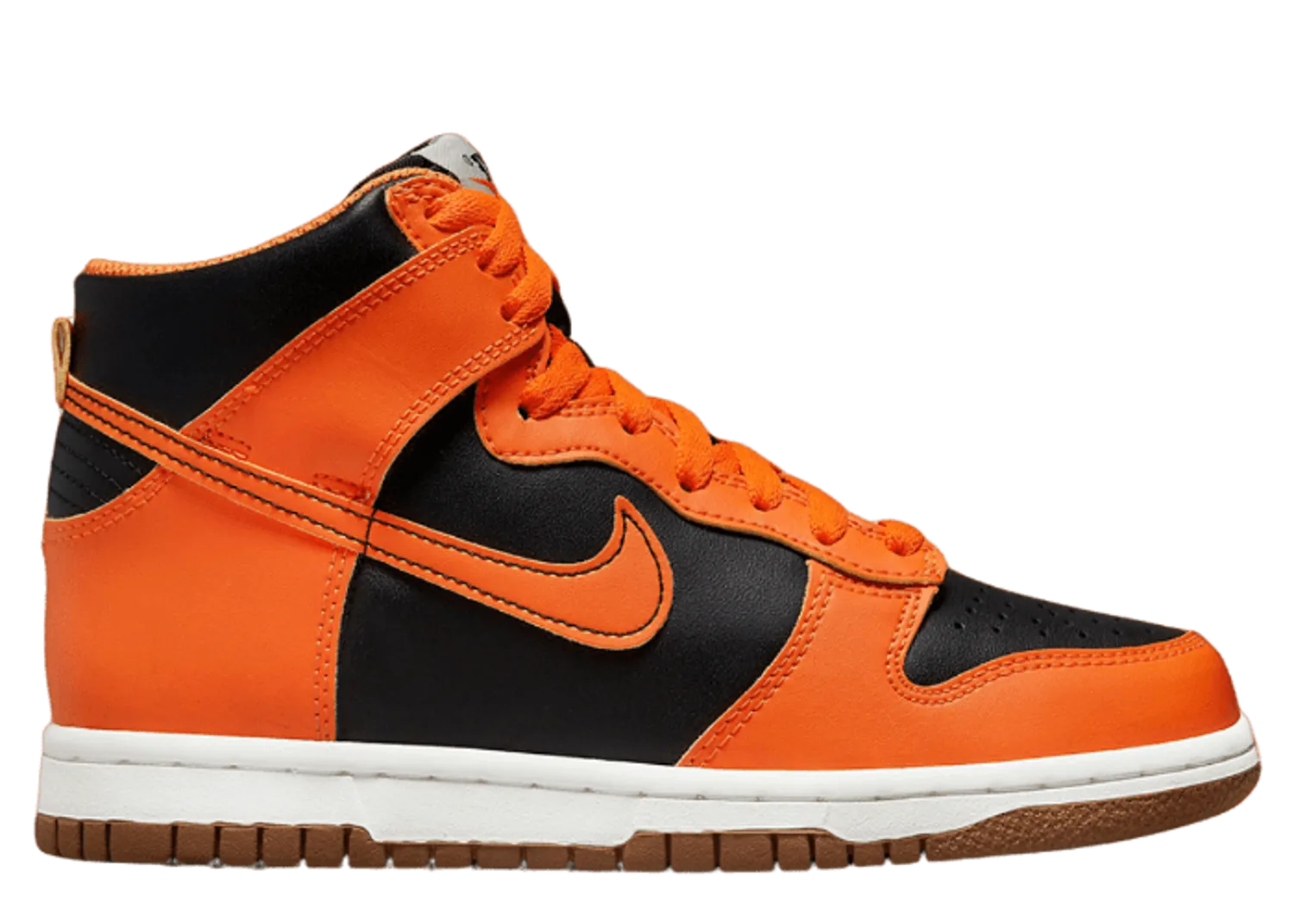 Nike Dunk High Black Safety Orange (GS)