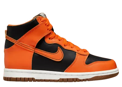 Nike Dunk High Black Safety Orange (GS)