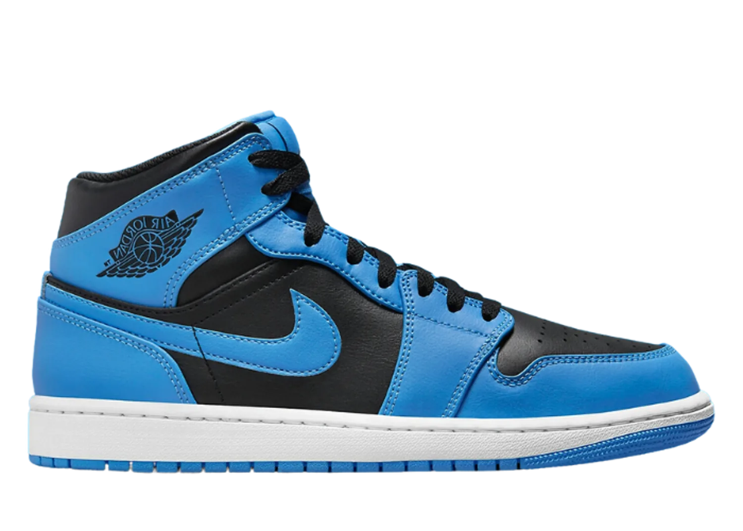Air Jordan 1 Mid Black University Blue (GS)