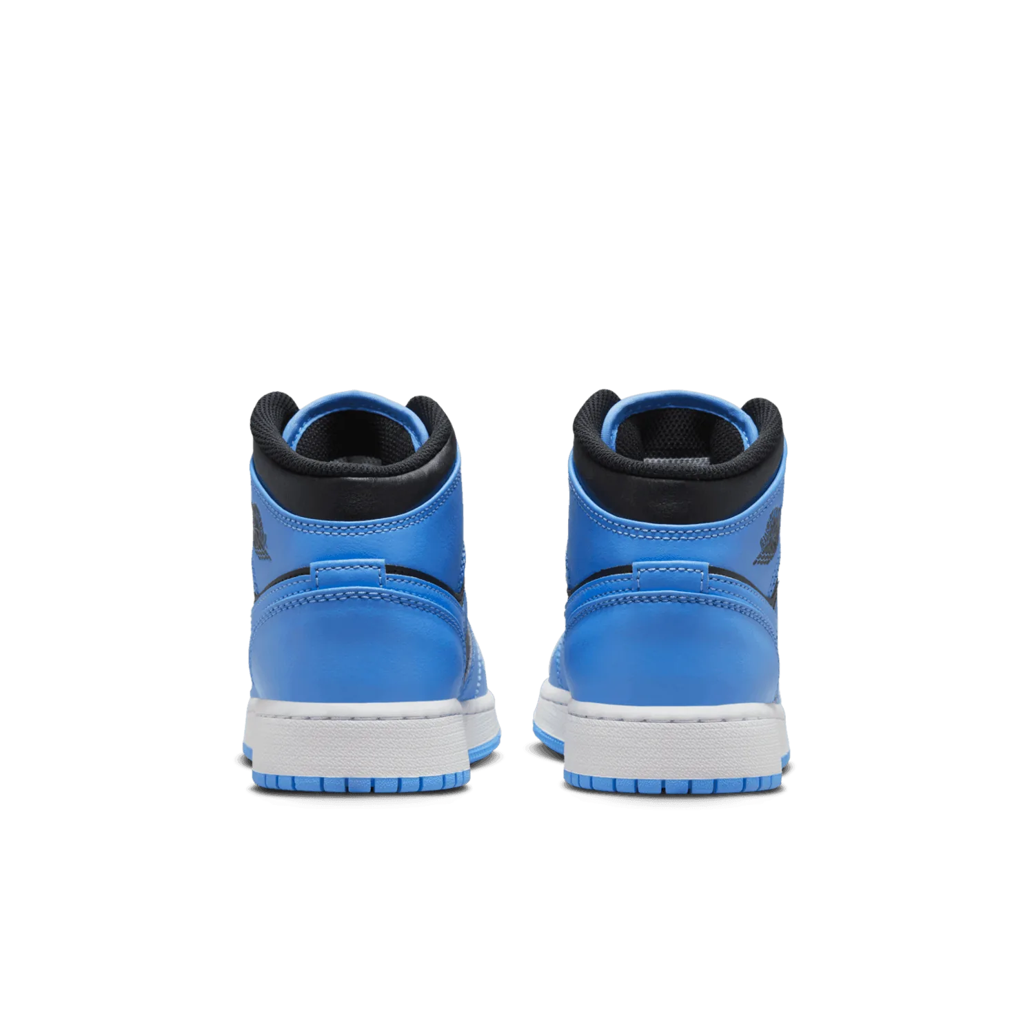 Air Jordan 1 Mid Black University Blue (GS) image 5