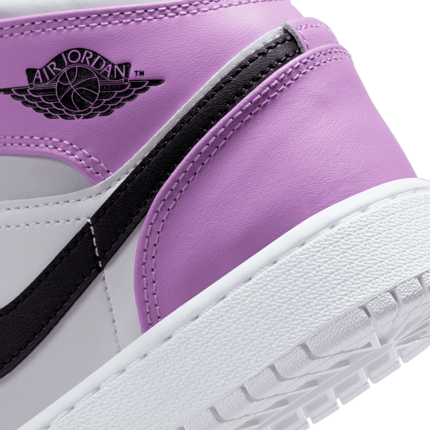Air Jordan 1 Mid Barely Grape Rush Fuchsia (GS) image 7
