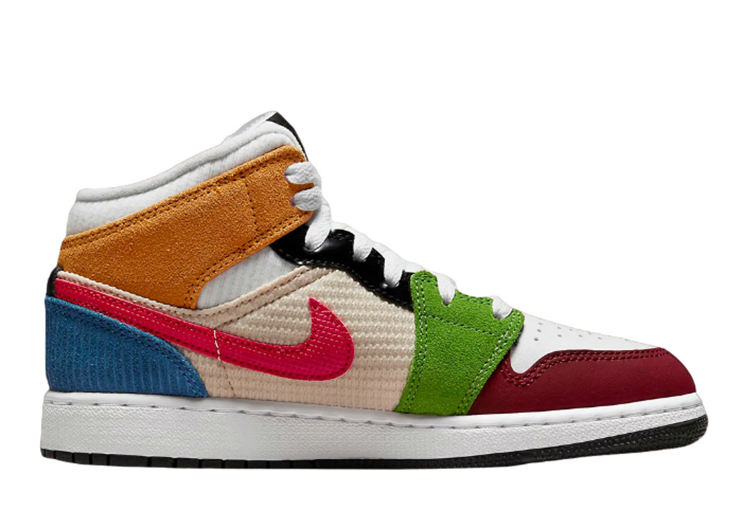 Air Jordan 1 Mid SE Patchwork (GS)