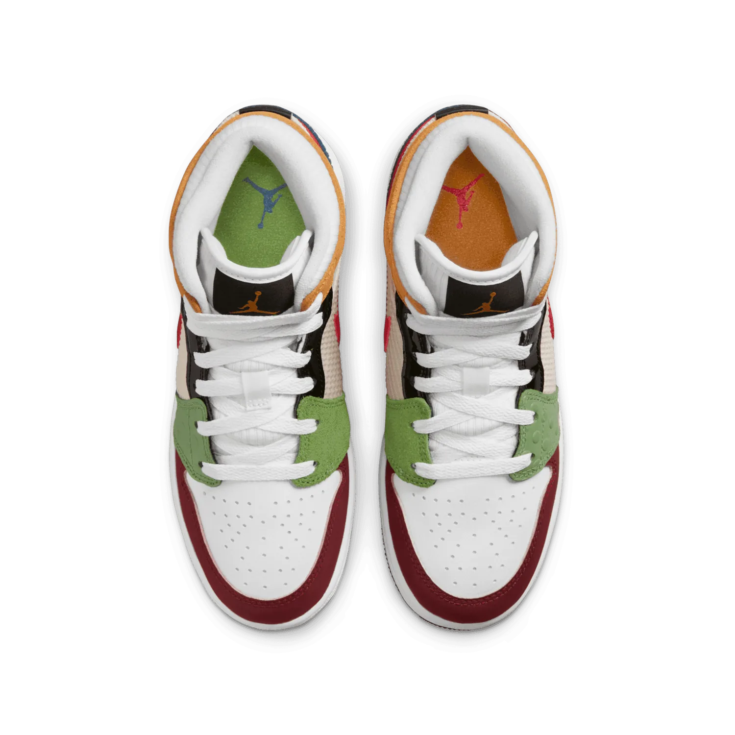 Air Jordan 1 Mid SE Patchwork (GS) image 3