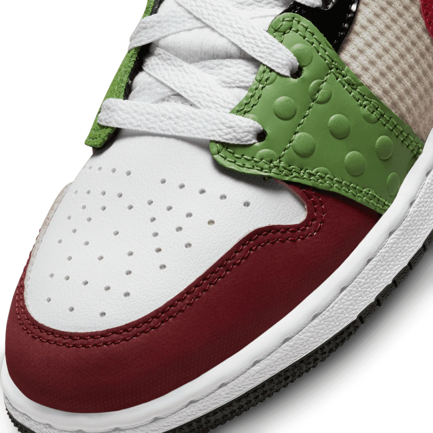 Air Jordan 1 Mid SE Patchwork (GS) image 6