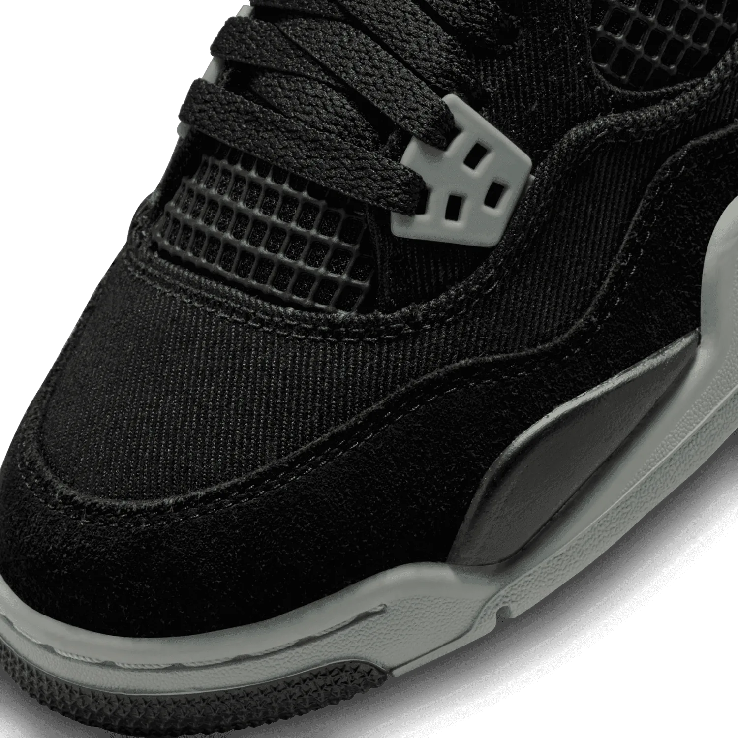 Air Jordan 4 Black Canvas (GS) image 6