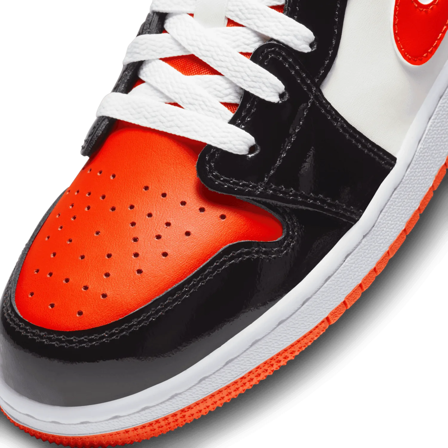 Air Jordan 1 Low Team Orange Black (GS) image 6