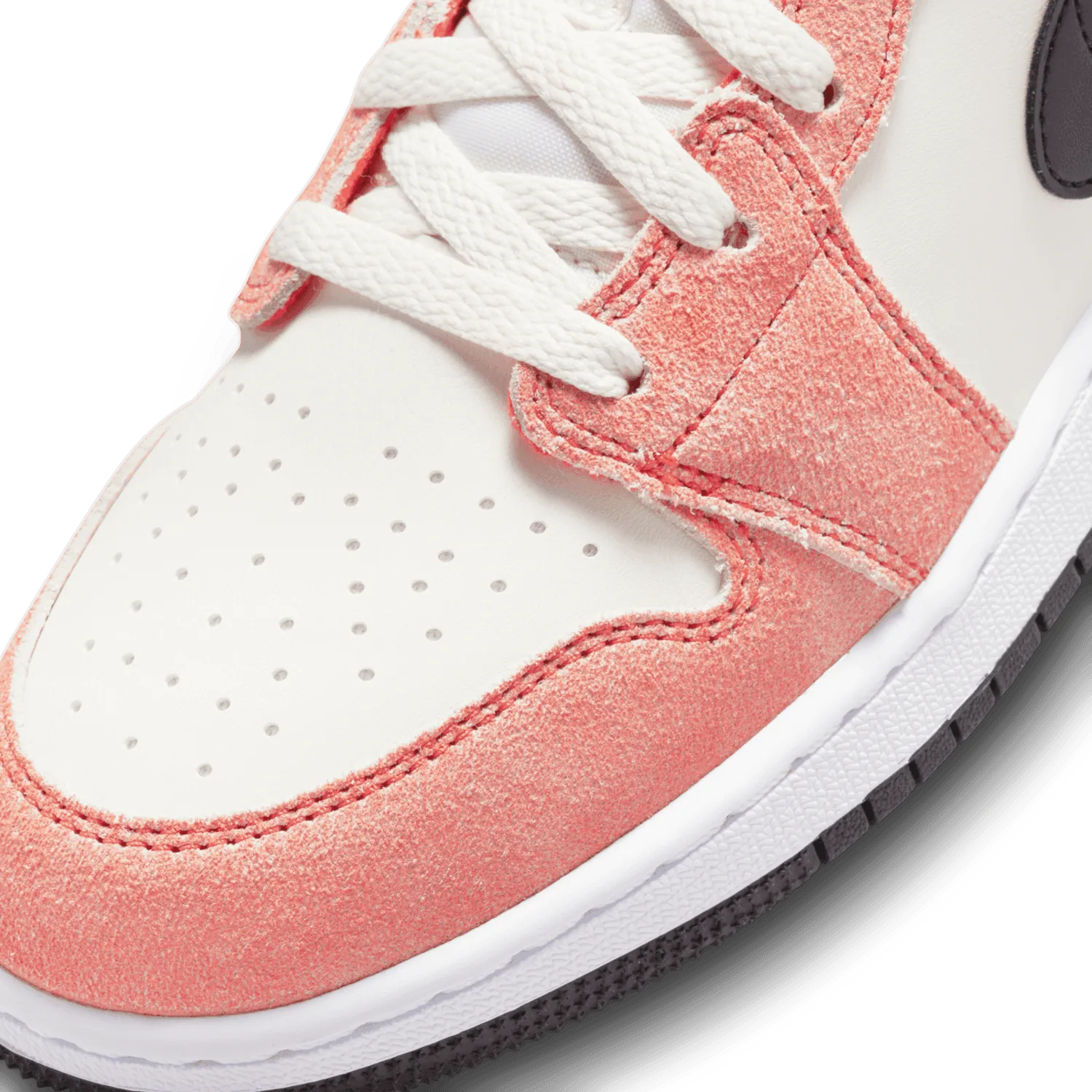 Air Jordan 1 Mid Orange Suede (GS) image 6