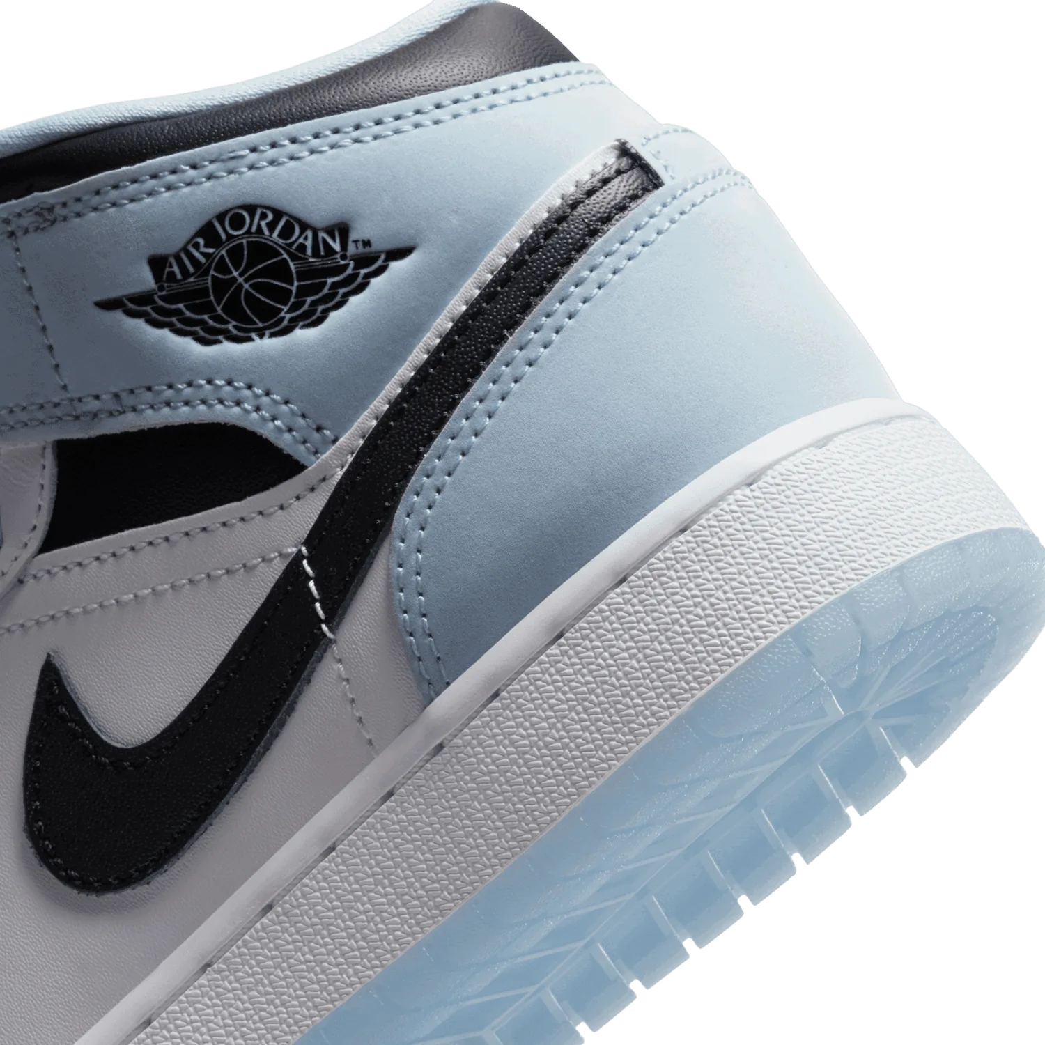 Air Jordan 1 Mid SE Ice Blue (2023) (GS) image 7
