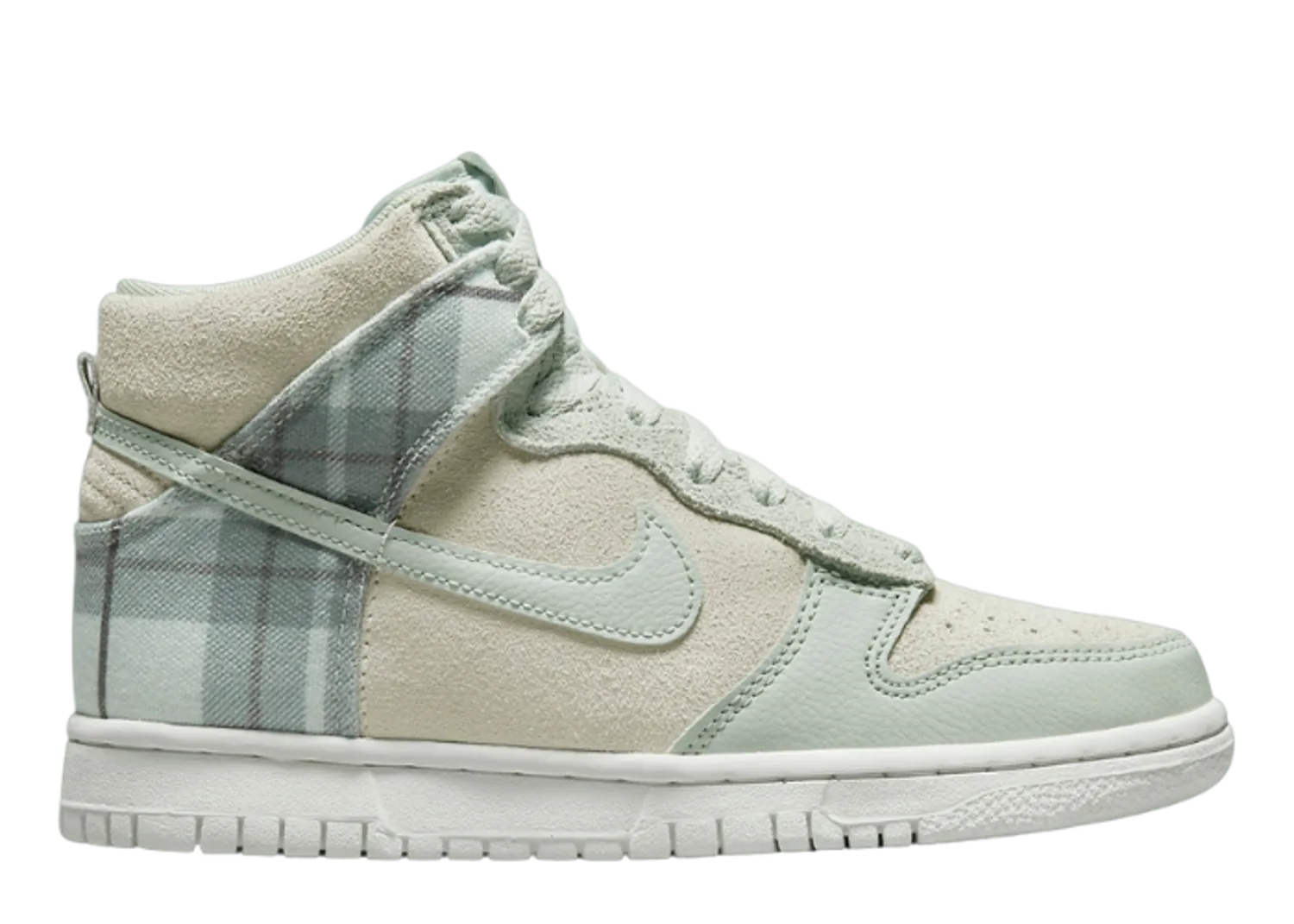 Nike Dunk High SE Tartan Plaid Summit White (GS)