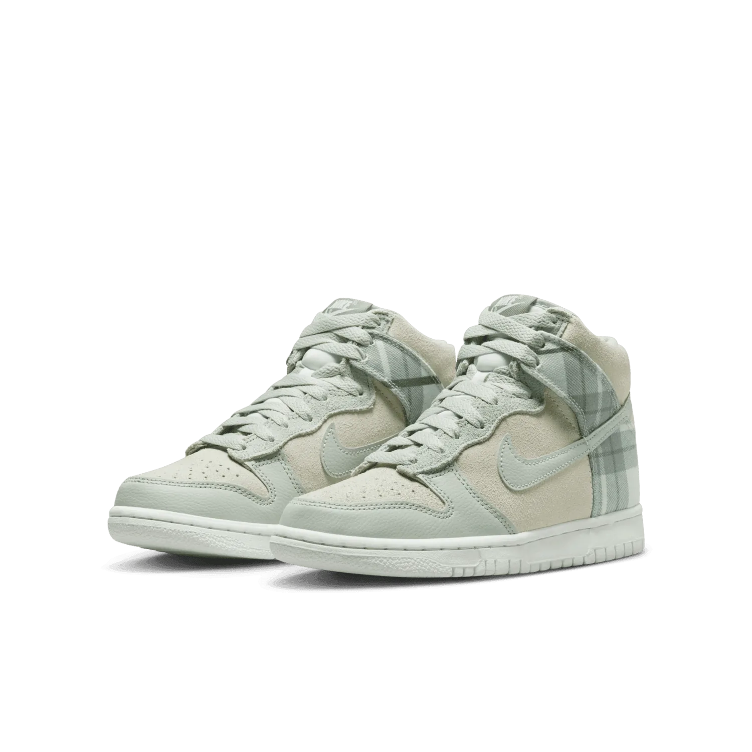 Nike Dunk High SE Tartan Plaid Summit White (GS) image 4