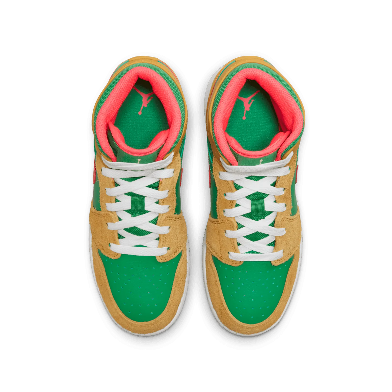 Air Jordan 1 Mid SE Wheat Watermelon (GS) image 3