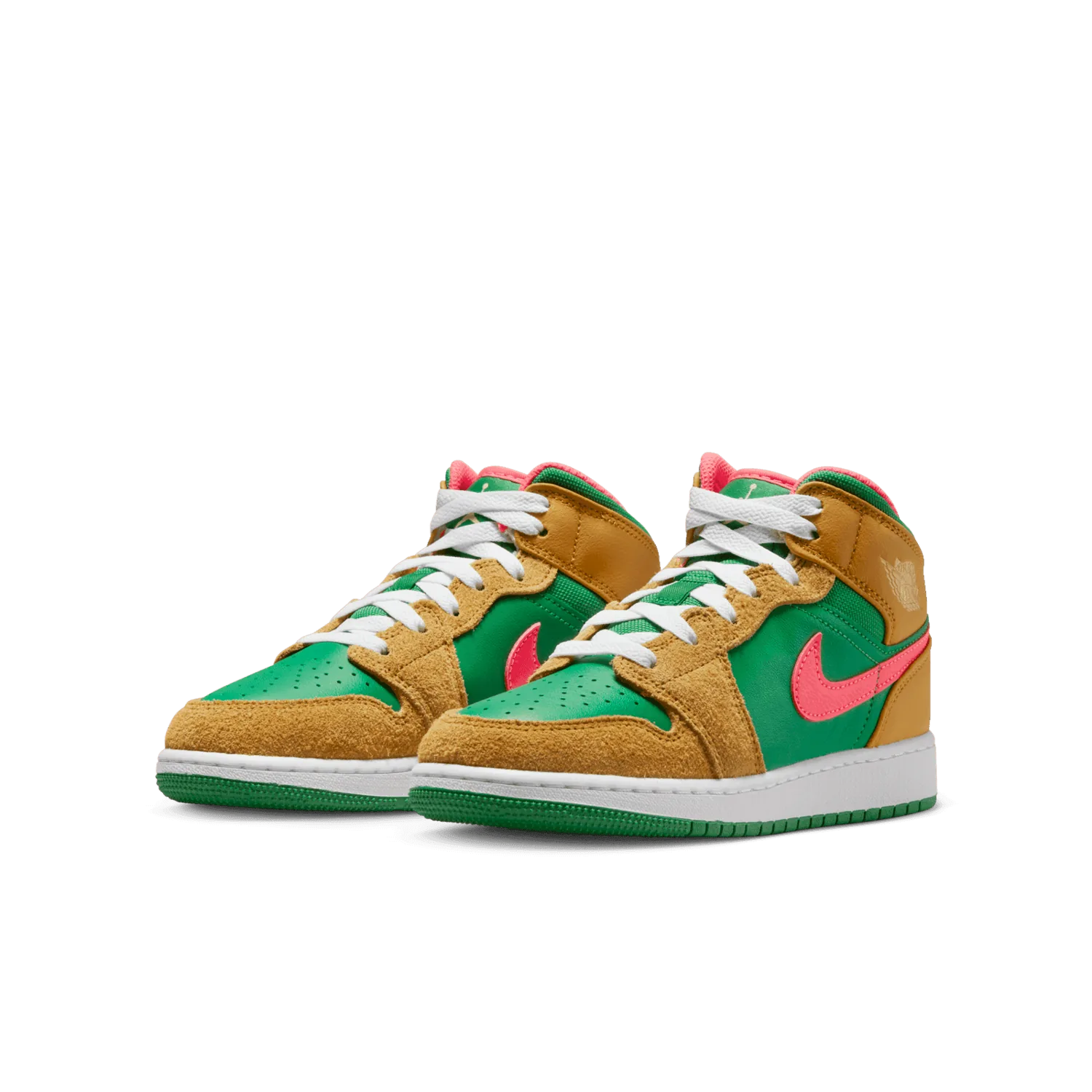 Air Jordan 1 Mid SE Wheat Watermelon (GS) image 4