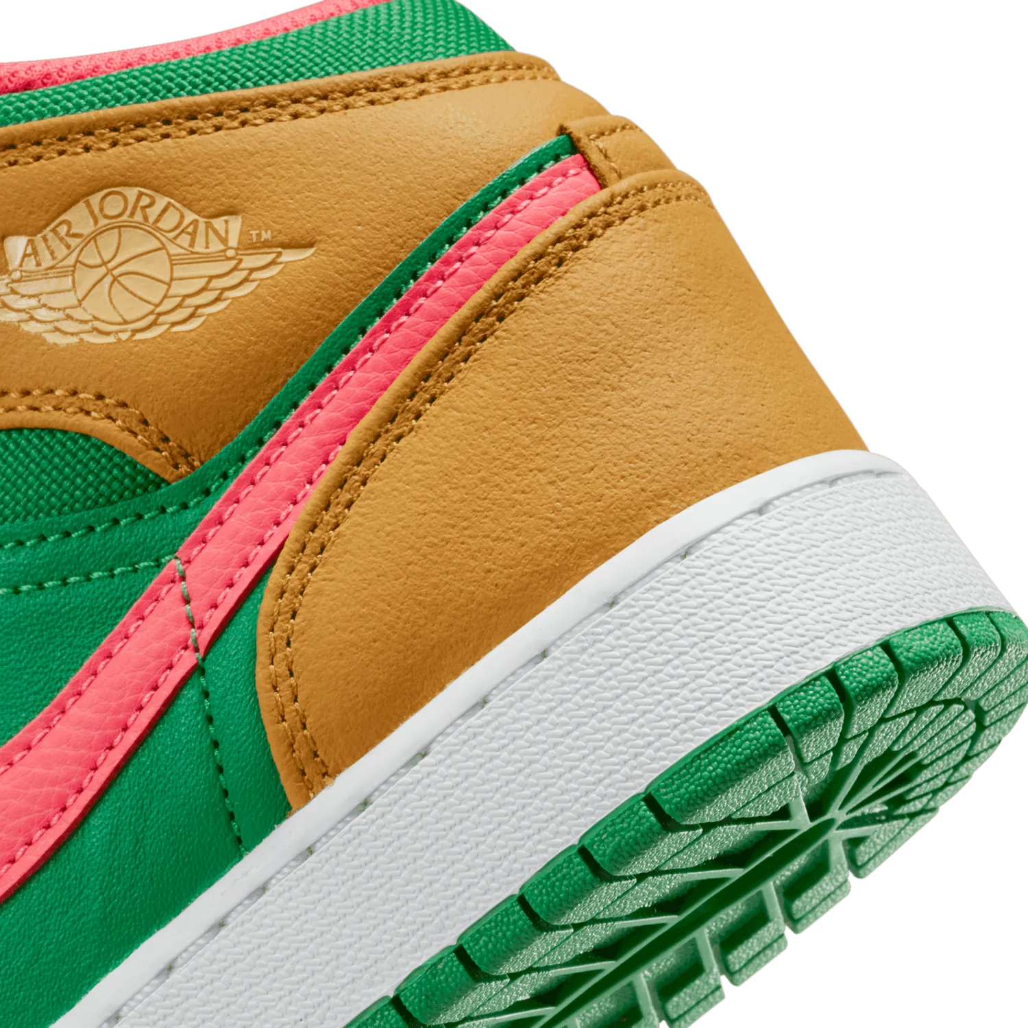 Air Jordan 1 Mid SE Wheat Watermelon (GS) image 7