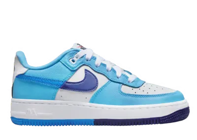 Nike Air Force 1 Low Split Light Photo Blue Deep Royal Blue (GS)