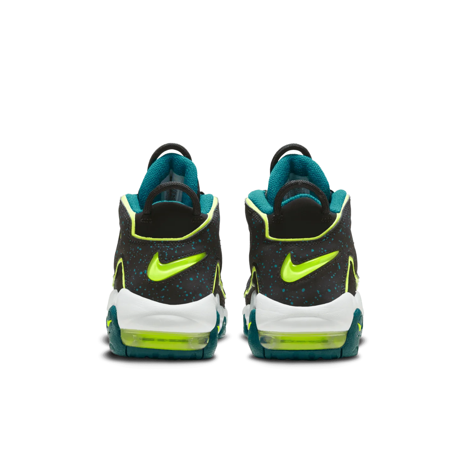 Nike Air More Uptempo Black Volt Geode Teal (GS) image 5