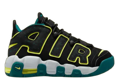 Nike Air More Uptempo Black Volt Geode Teal (GS)