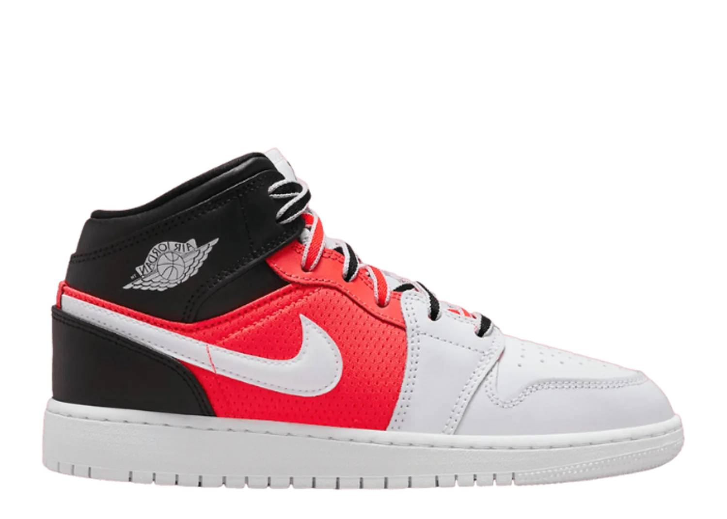 Air Jordan 1 Mid SE Black White Infrared 23 (GS)