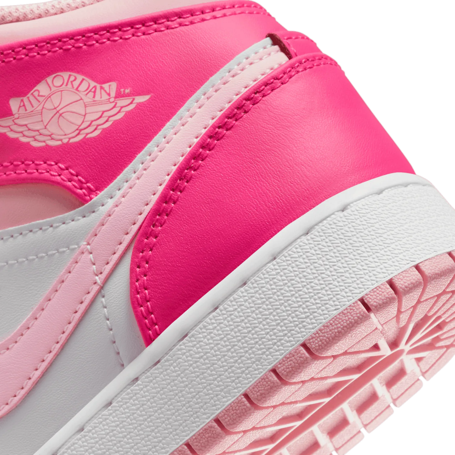 Air Jordan 1 Mid Medium Soft Pink Fierce Pink (GS) image 7