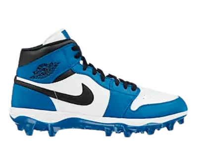 Air Jordan 1 Mid TD Cleat White Black Royal (2023)