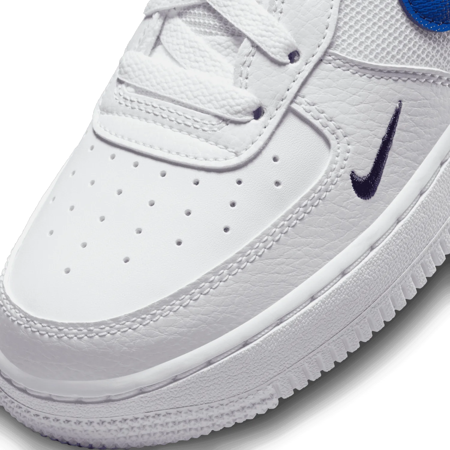 Nike Air Force 1 Low White Game Royal Midnight Navy (GS) image 6