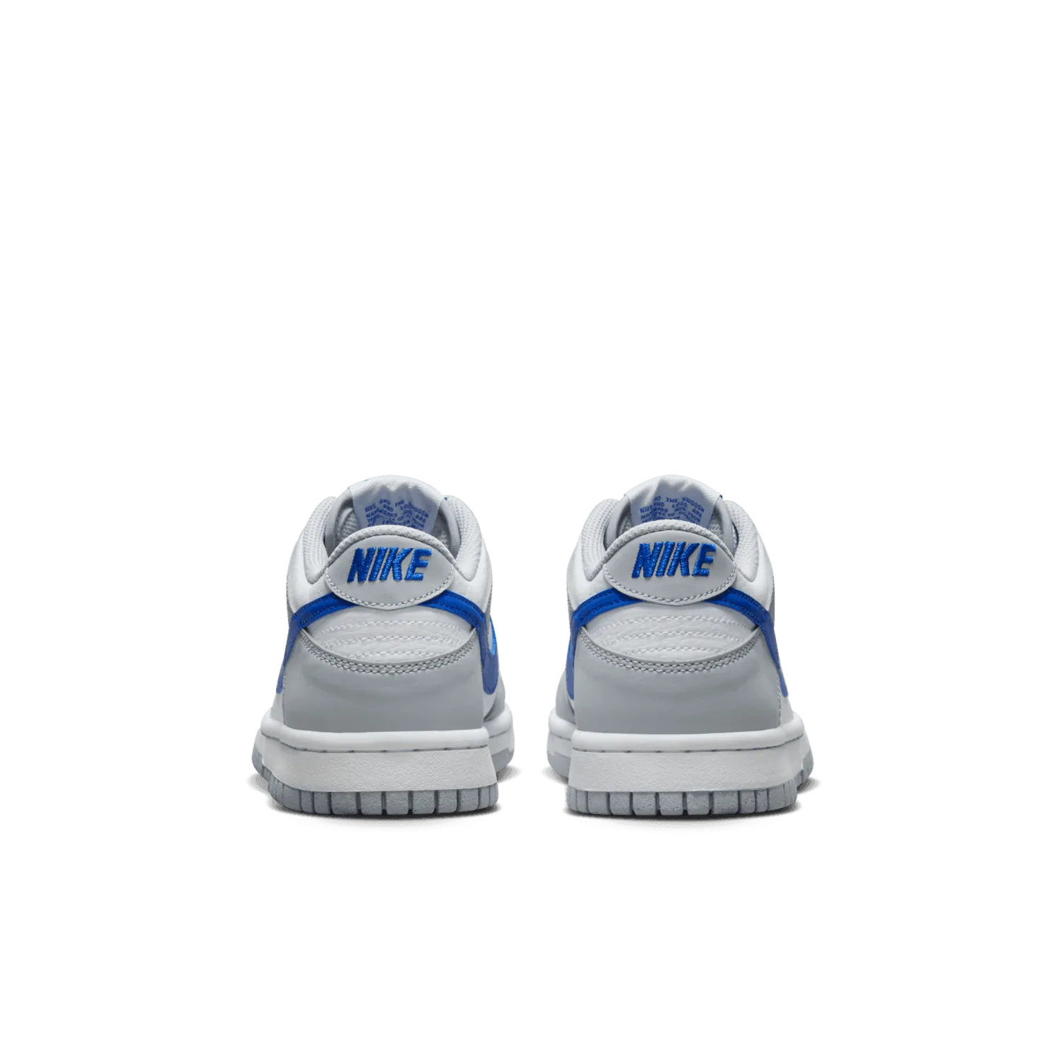 Nike Dunk Low Mini Swoosh Wolf Grey Game Royal (GS) image 5