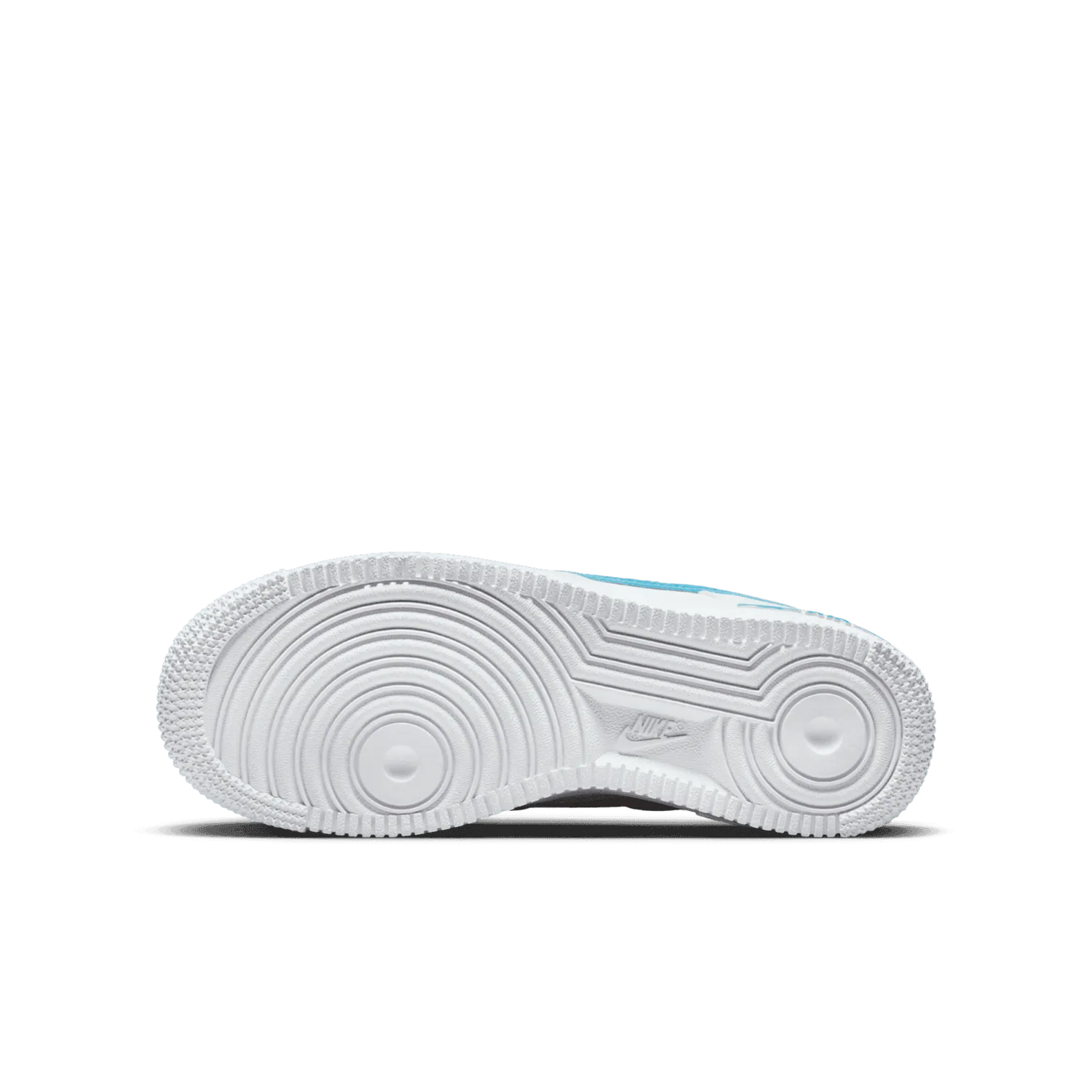 Nike Air Force 1 Low Cut-Out White Aqua (GS) image 2