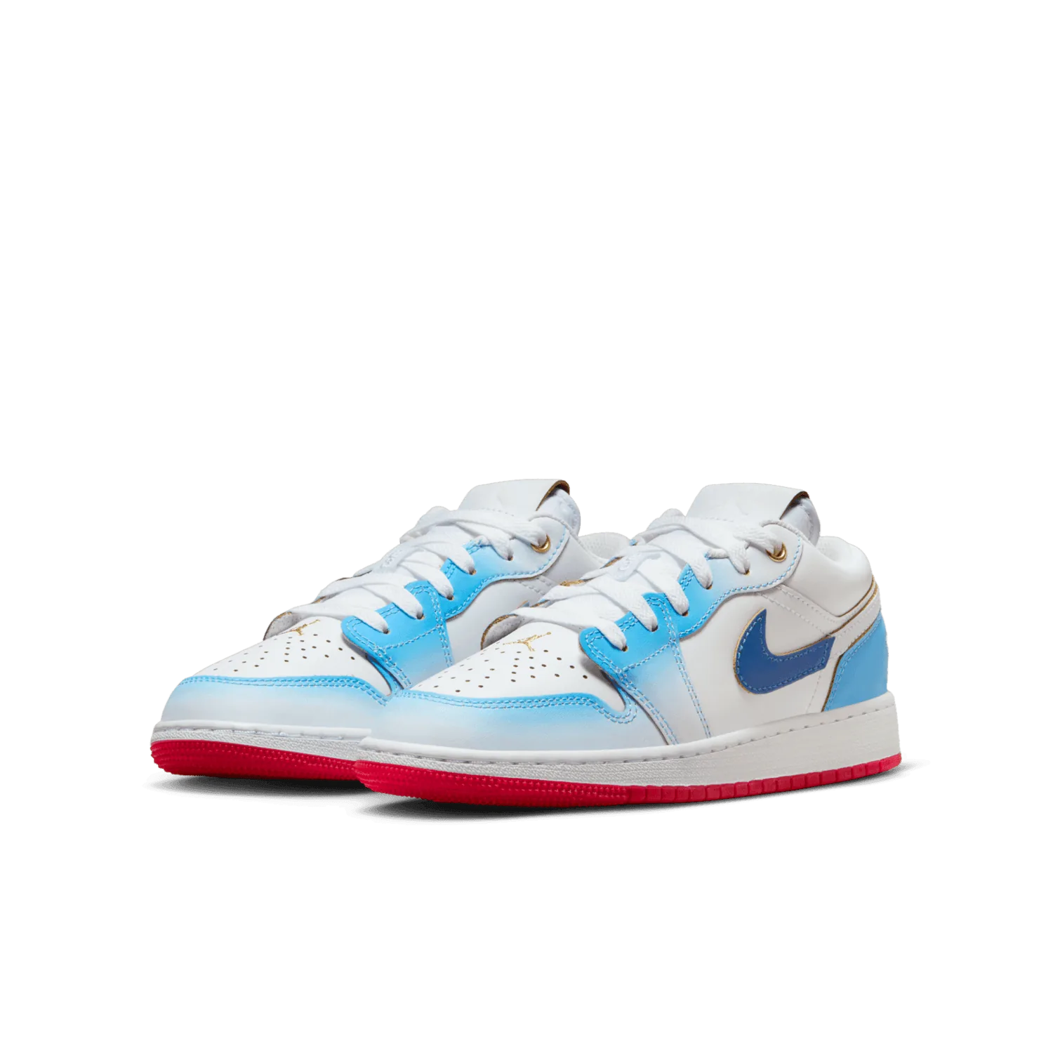 Air Jordan 1 Low SE White Game Royal University Blue (GS) image 4