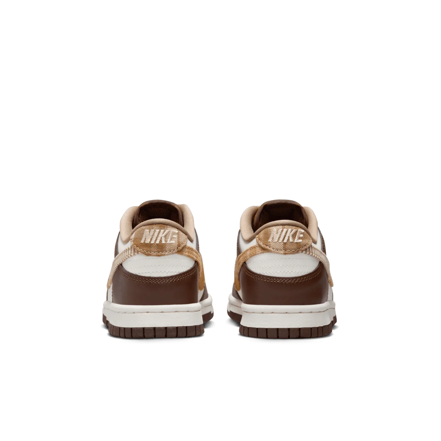 Nike Dunk Low Leather Plaid Brown (GS) image 4