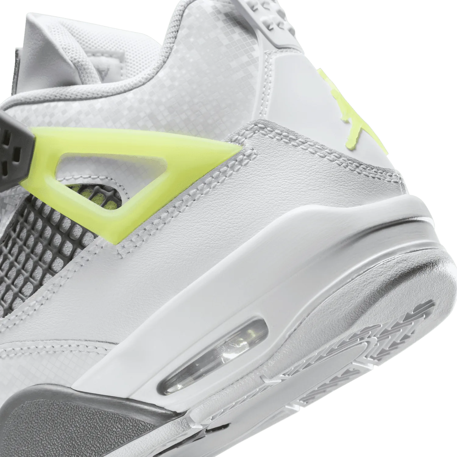 Air Jordan 4 Retro White Lemon Twist Light Graphite (GS) image 3