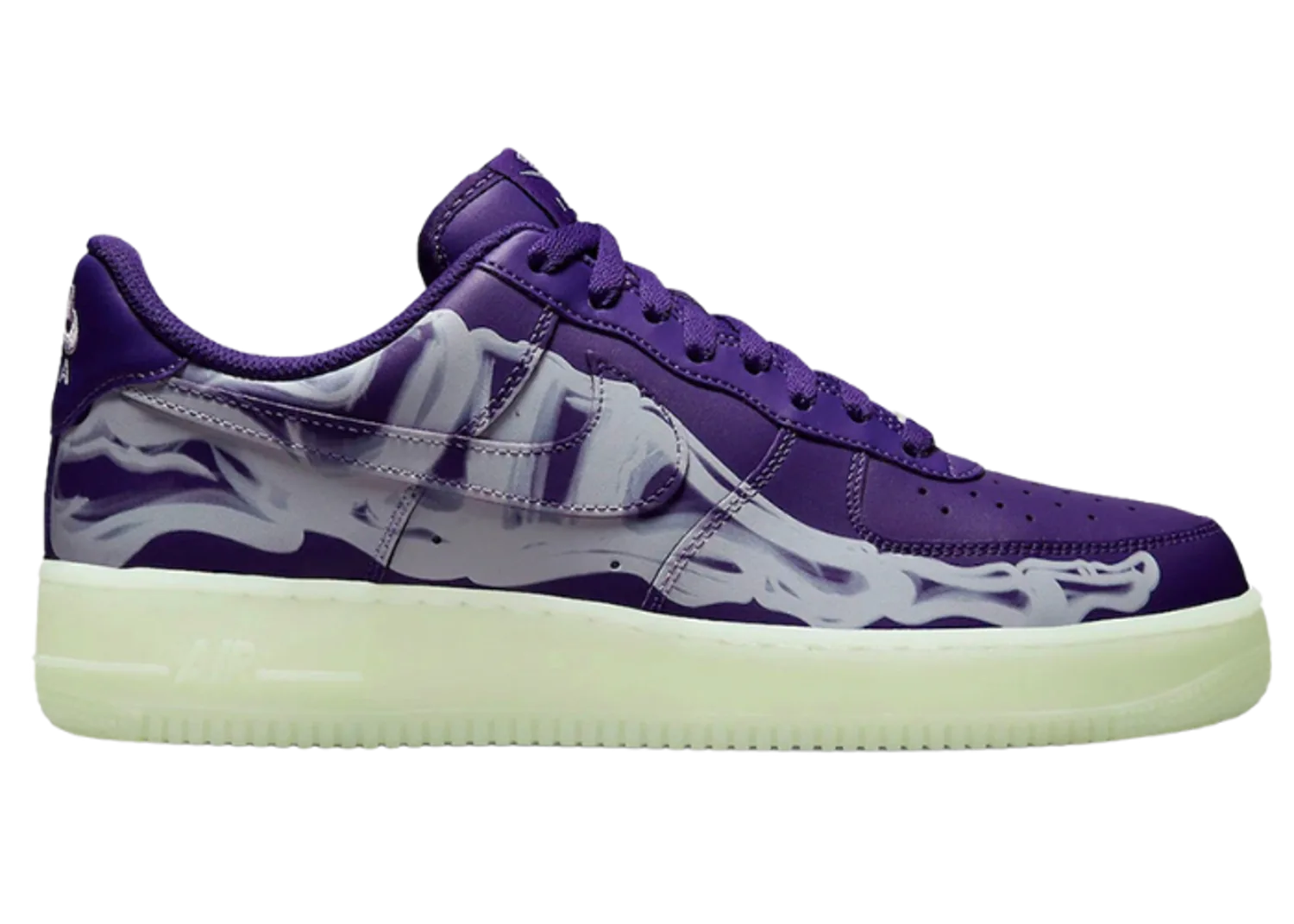 Nike Air Force 1 Low 07 QS Purple Skeleton Halloween (2021)