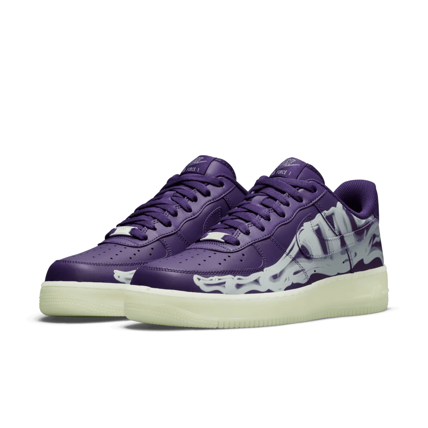 Nike Air Force 1 Low 07 QS Purple Skeleton Halloween (2021) image 4