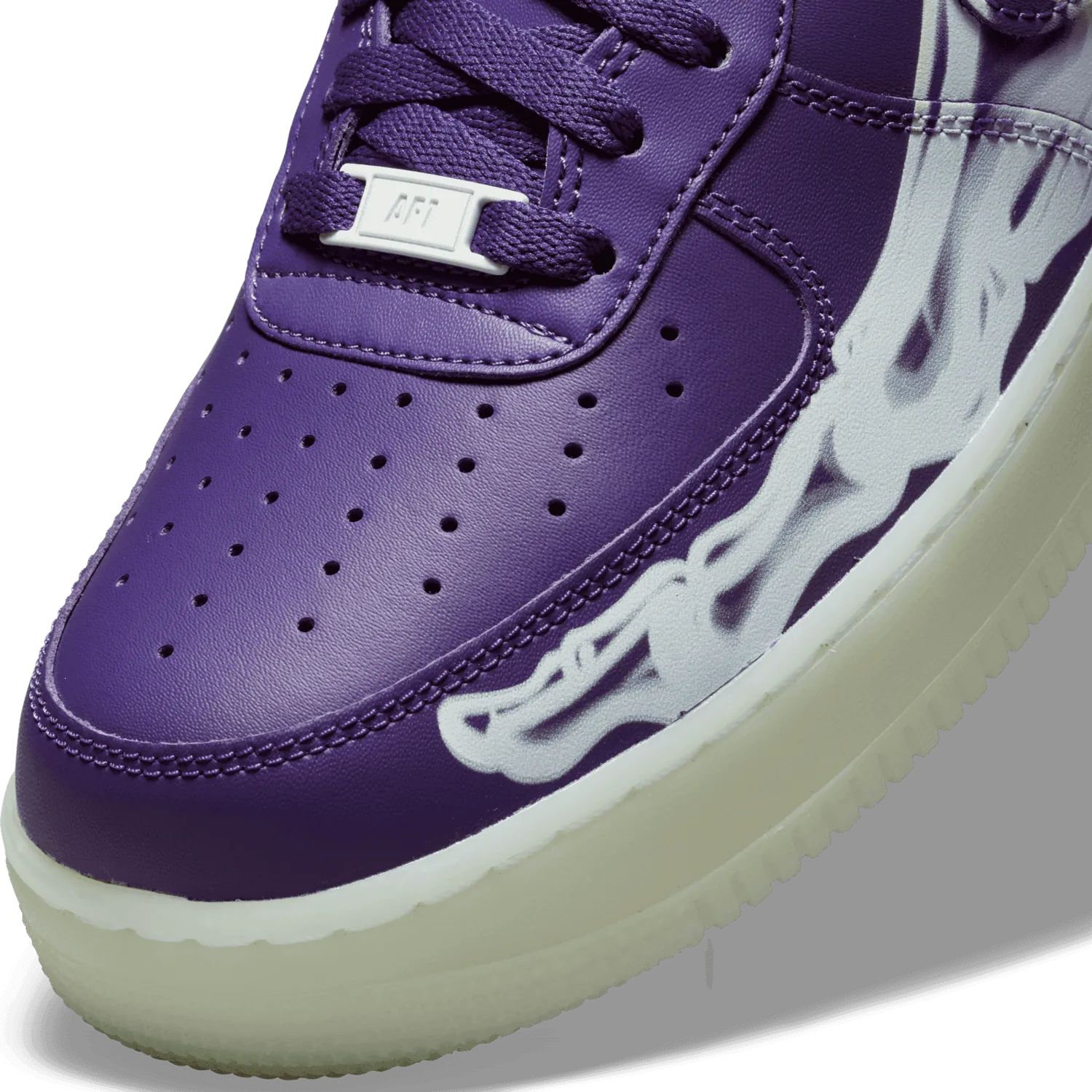 Nike Air Force 1 Low 07 QS Purple Skeleton Halloween (2021) image 6