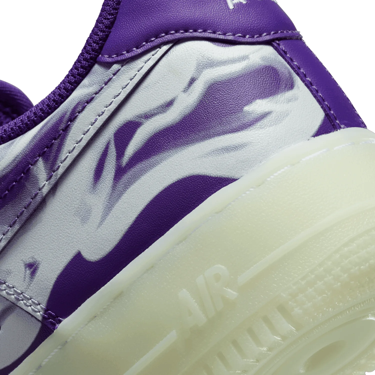 Nike Air Force 1 Low 07 QS Purple Skeleton Halloween (2021) image 7