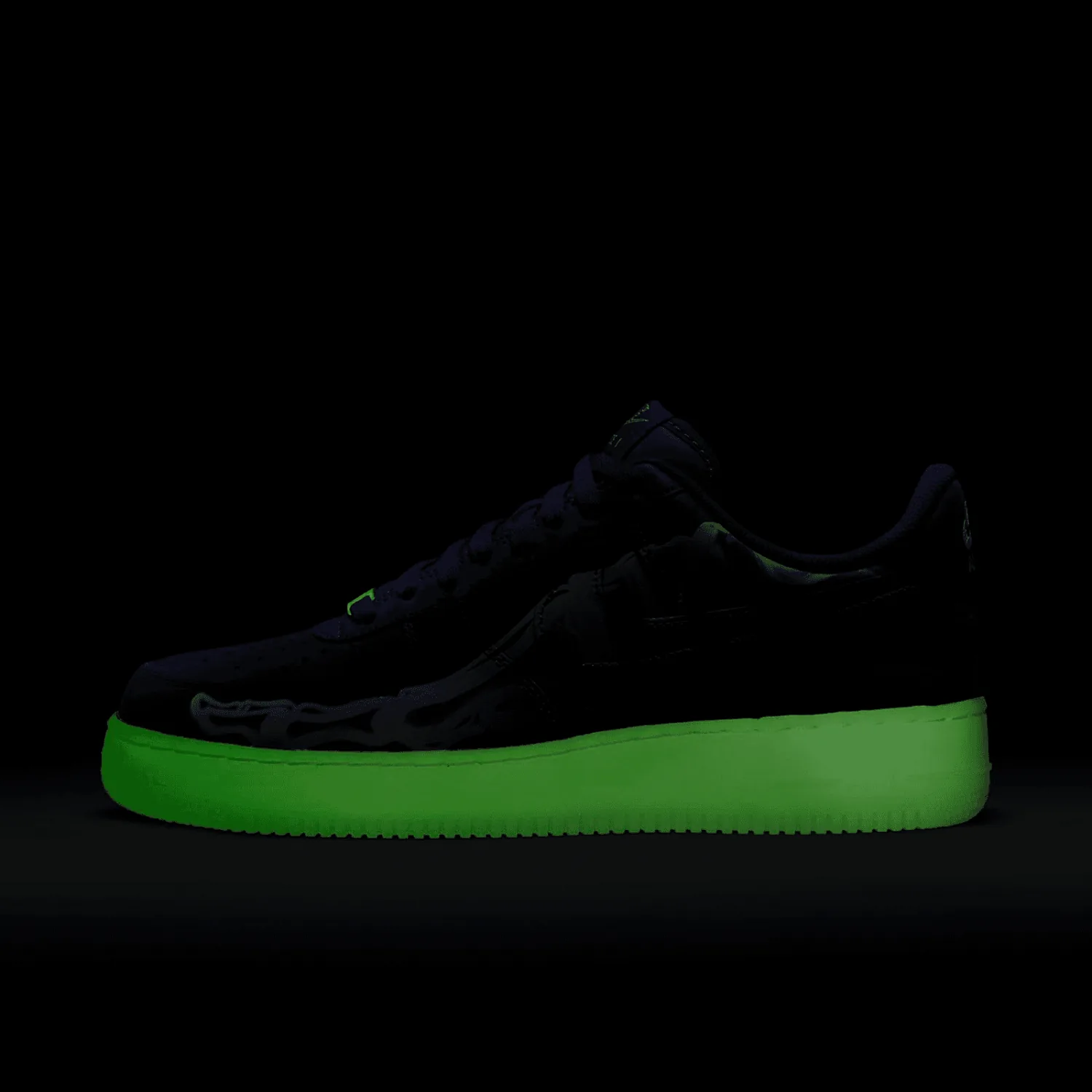Nike Air Force 1 Low 07 QS Purple Skeleton Halloween (2021) image 8