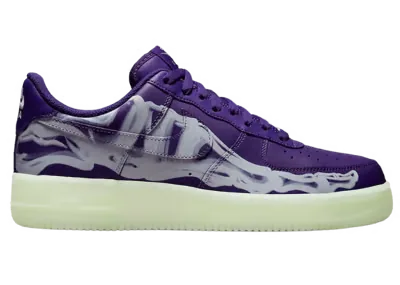Nike Air Force 1 Low 07 QS Purple Skeleton Halloween (2021)