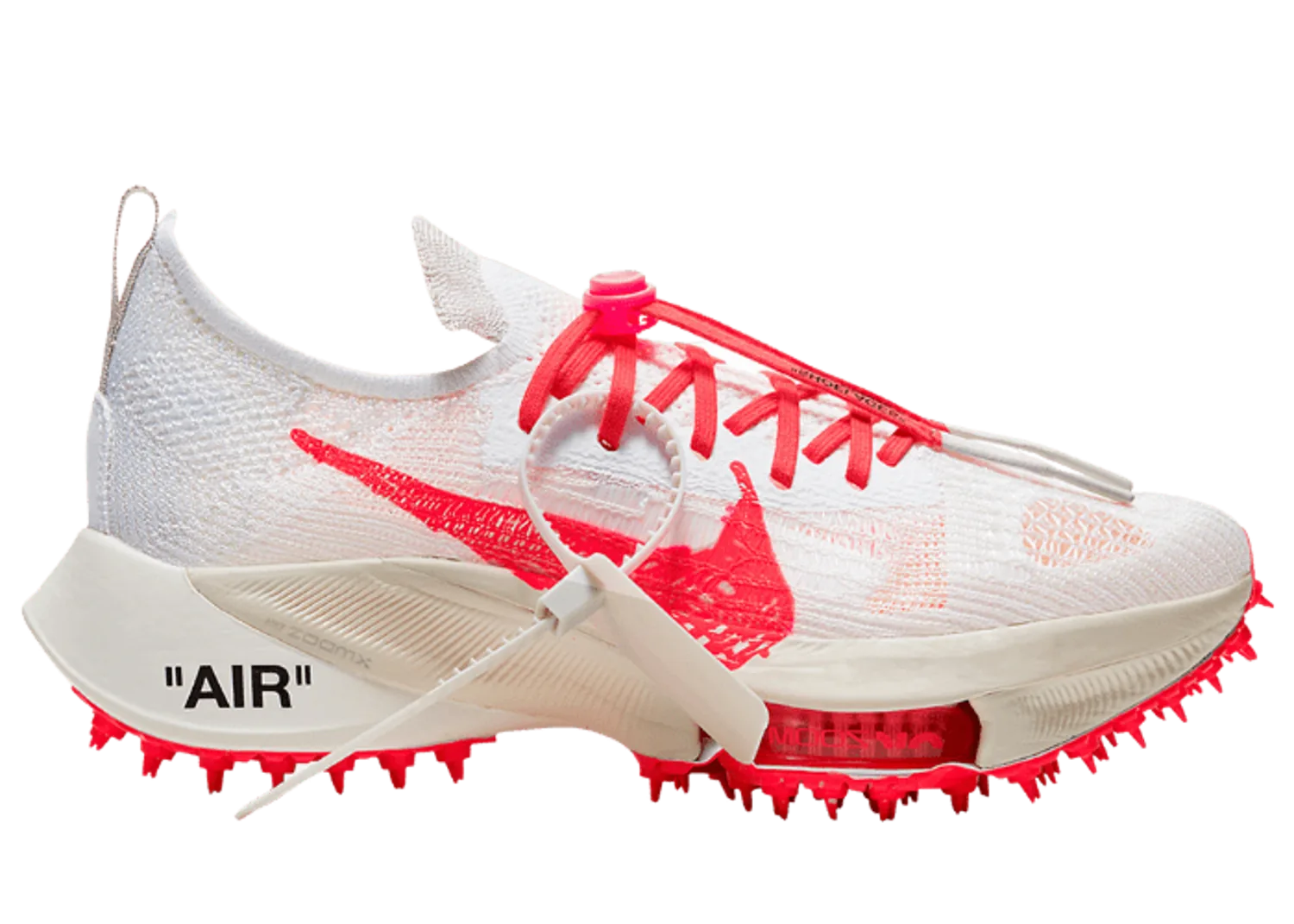 Nike Air Zoom Tempo NEXT% Off White White Solar Red