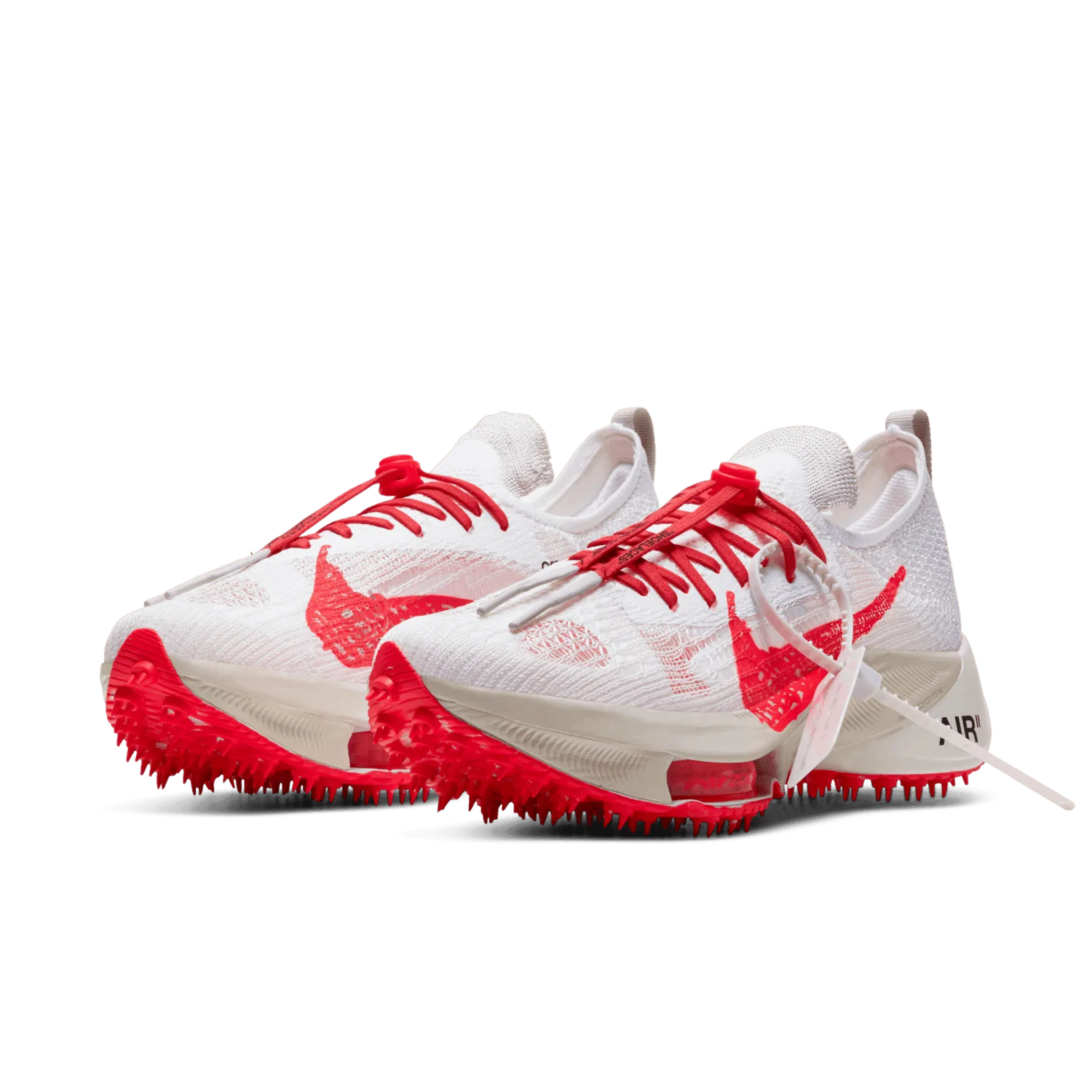 Nike Air Zoom Tempo NEXT% Off White White Solar Red image 6