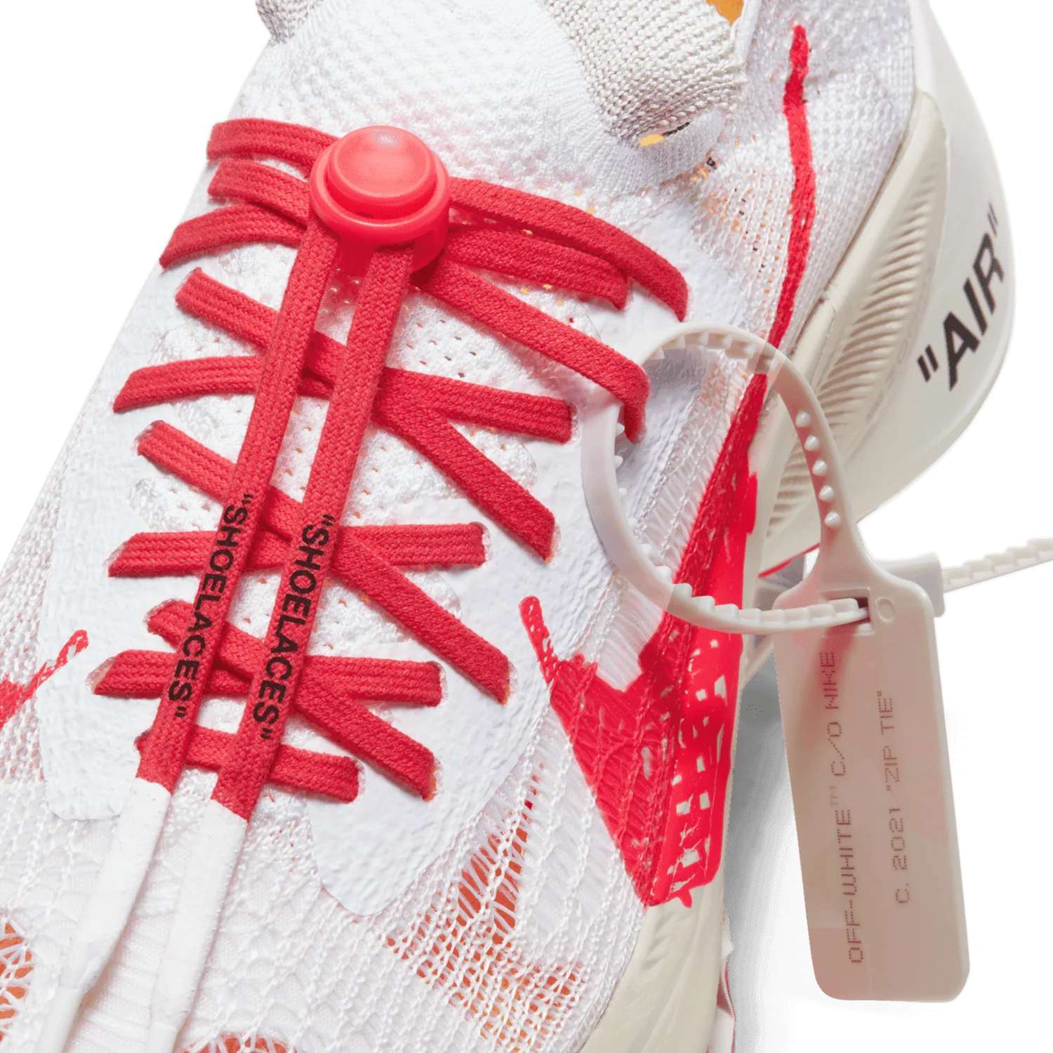 Nike Air Zoom Tempo NEXT% Off White White Solar Red image 10