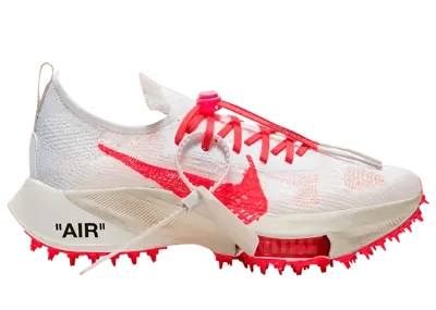 Nike Air Zoom Tempo NEXT% Off White White Solar Red